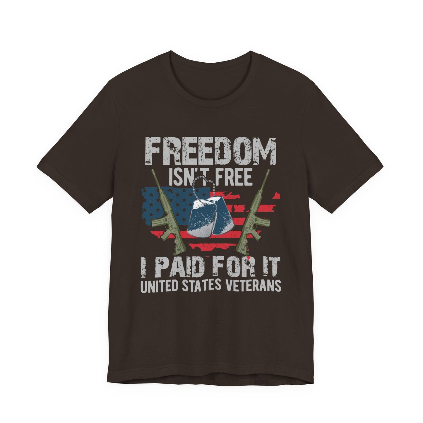 Army Veteran Patriotic Graphic Design Unisex Cotton T-Shirt v20