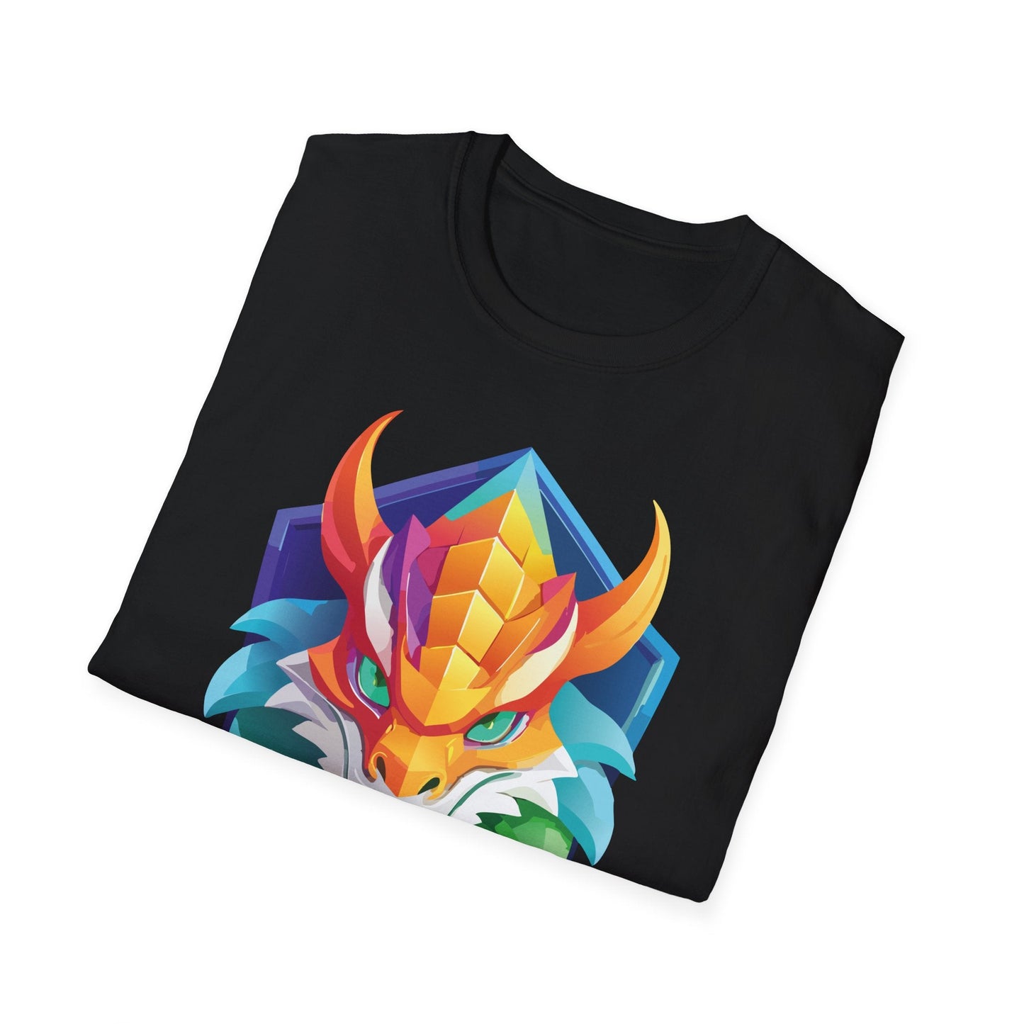 Dragon Graphic Unisex Cotton Softstyle Art Design Tee With Animals 6