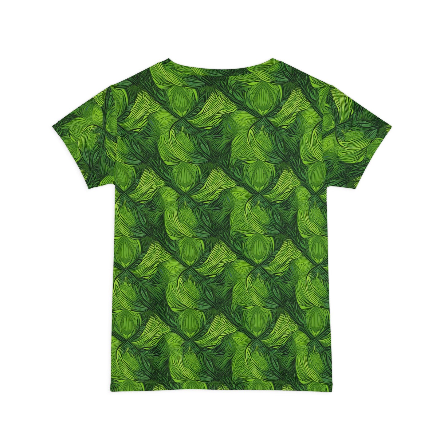 Women Poly Span T-Shirt with Floral Print