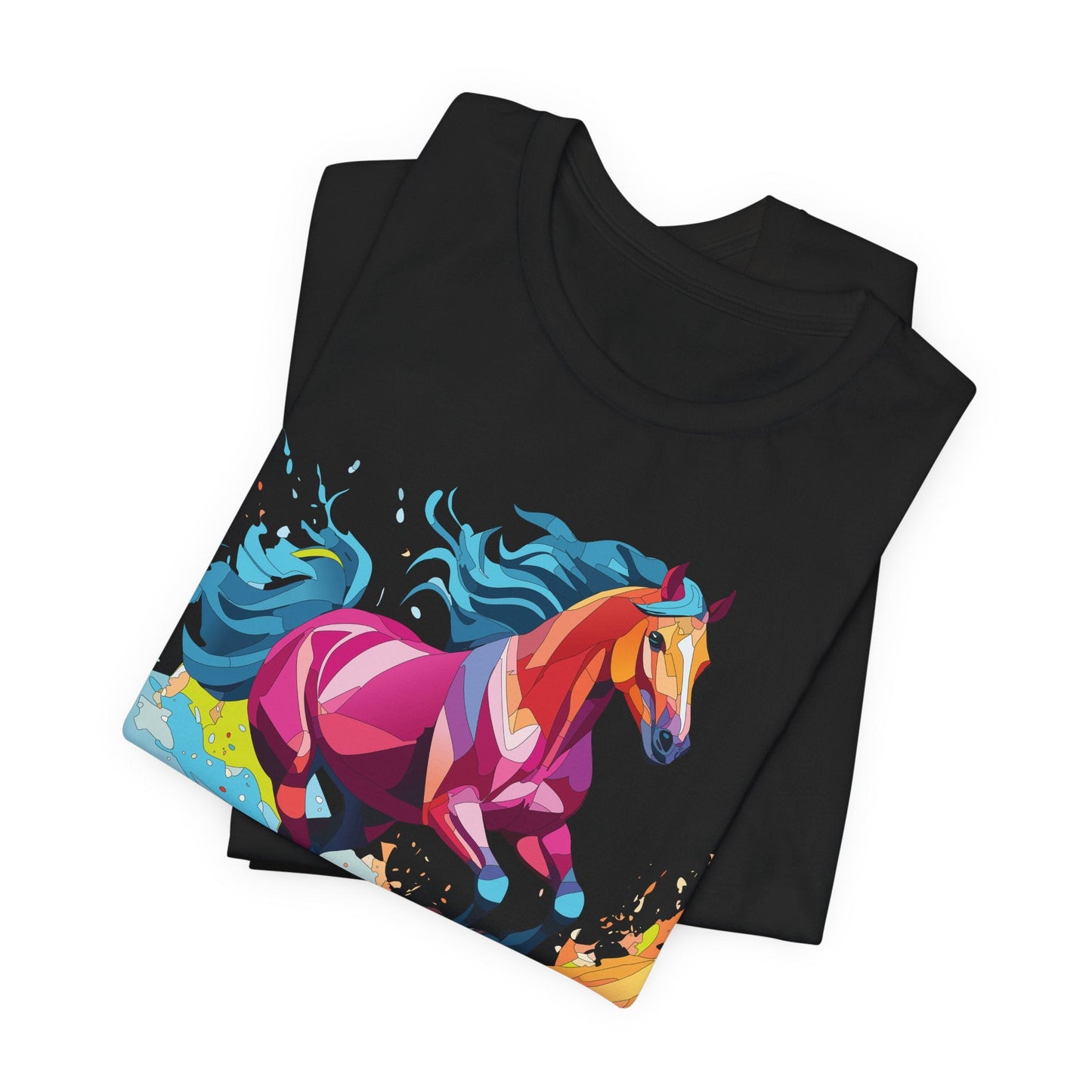 Unisex Animal Tee Shirt With Wild Animals Art Design Short Sleeve Casual Wear Everyday