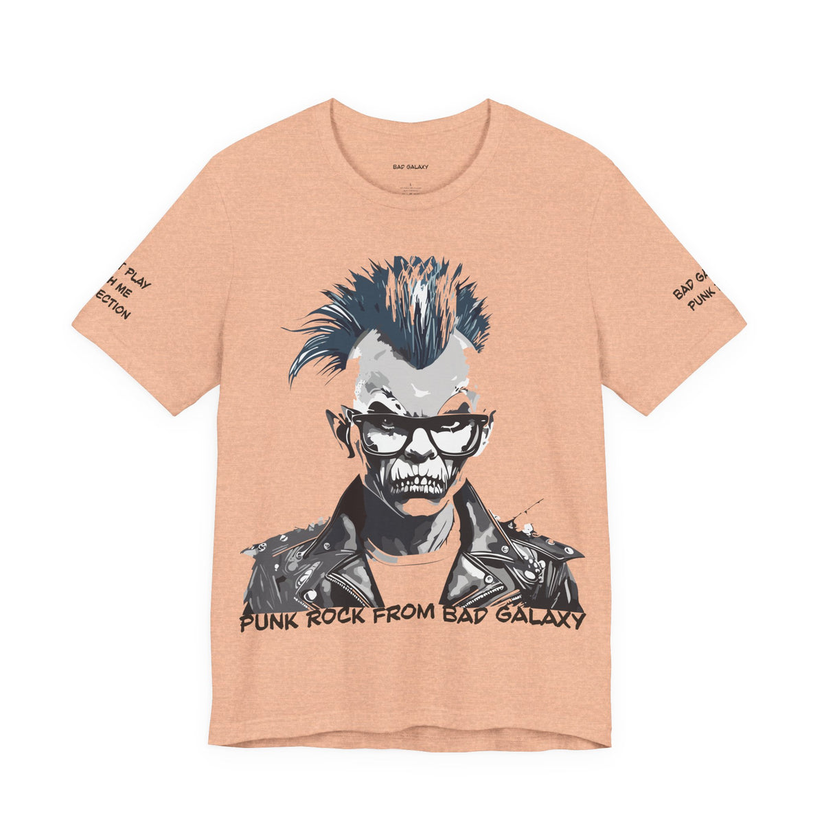 Punk Rock Graphic Unisex Cotton Bella+Canvas Tee with Art Design b32