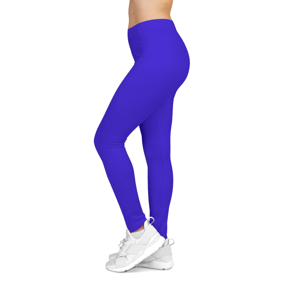 Ultrasonic Blue Color Women's Poly-Span Casual Leggings XS-2XL