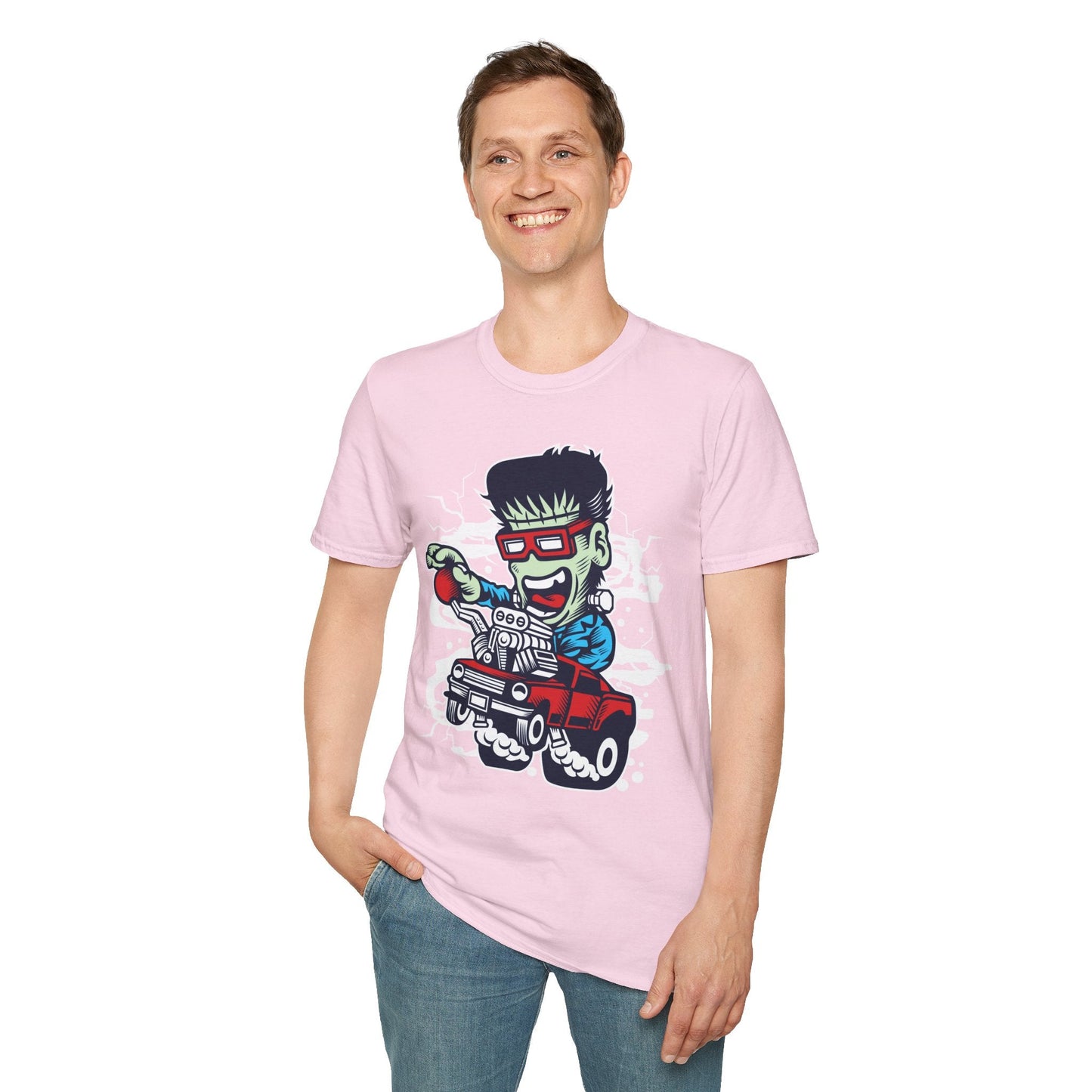Cartoon T Shirt Animation Tee Funny Unisex Softstyle Gildan 64000 100 Percent Cotton