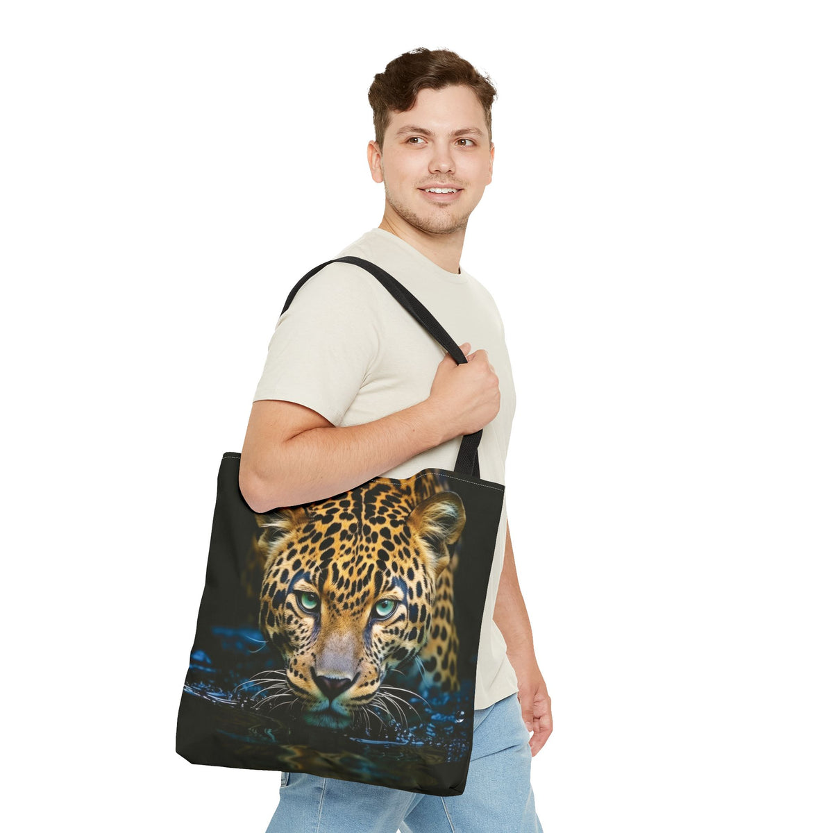 Bolsa de lona con estampados de animales