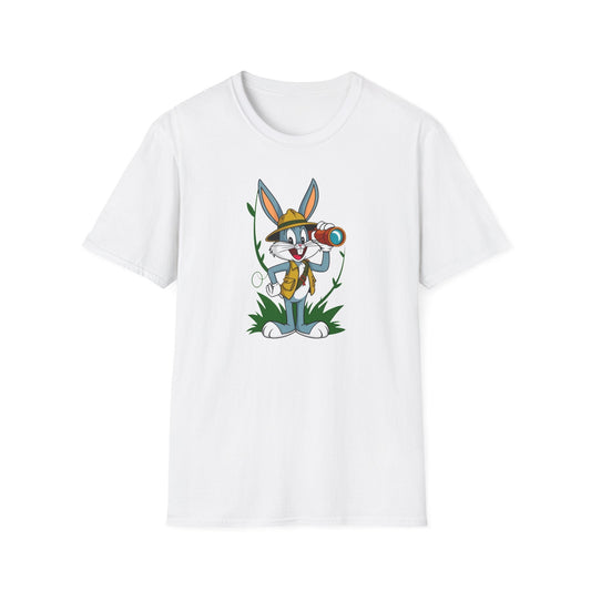 Cartoon Bunny Graphic Unisex Cotton Animal Animation Artwork Design Tee 34