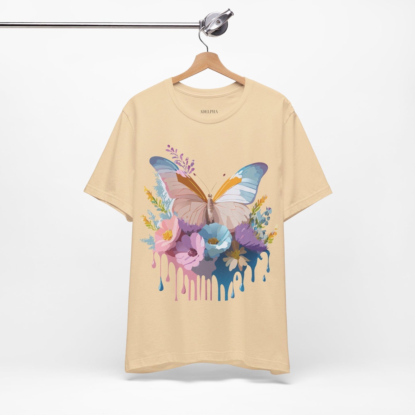 Butterfly Graphic Tee Unisex Short Sleeve Adelpha Artwork Vintage Inspired