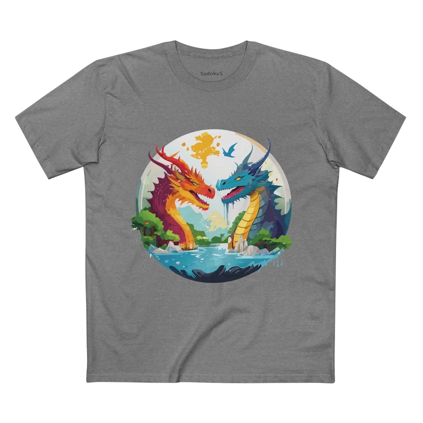 Dragon Graphic Unisex 100 Cotton Staple Tee 23