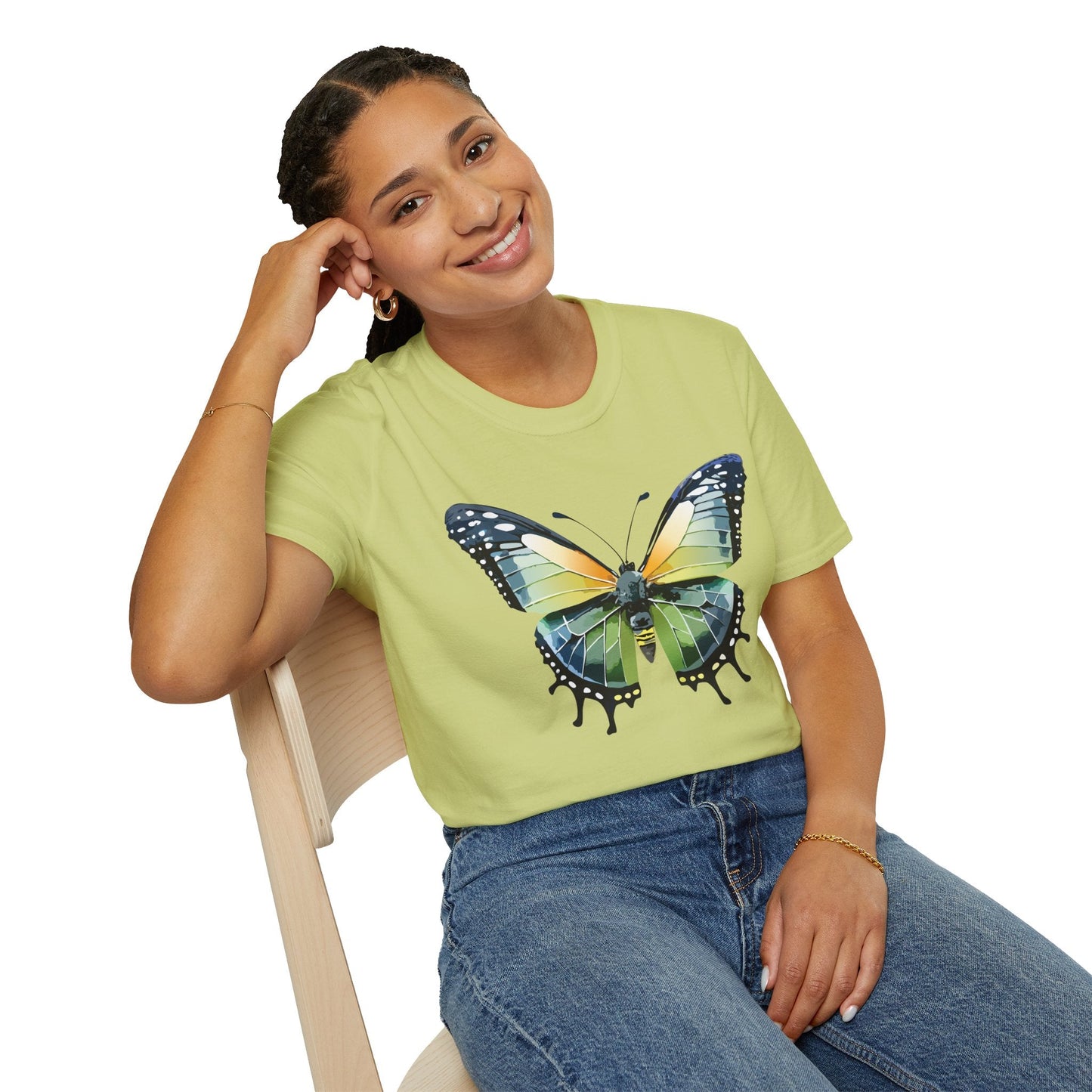 Butterfly Shirt Unisex Softstyle Gildan 64000 Monarch Butterfly Graphic Tee For Men And Women