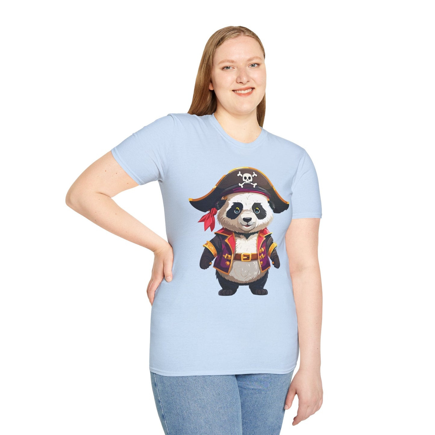 Panda Shirt Unisex Panda Tee Softstyle 64000 Gildan 100 Percent Cotton Animal Tee