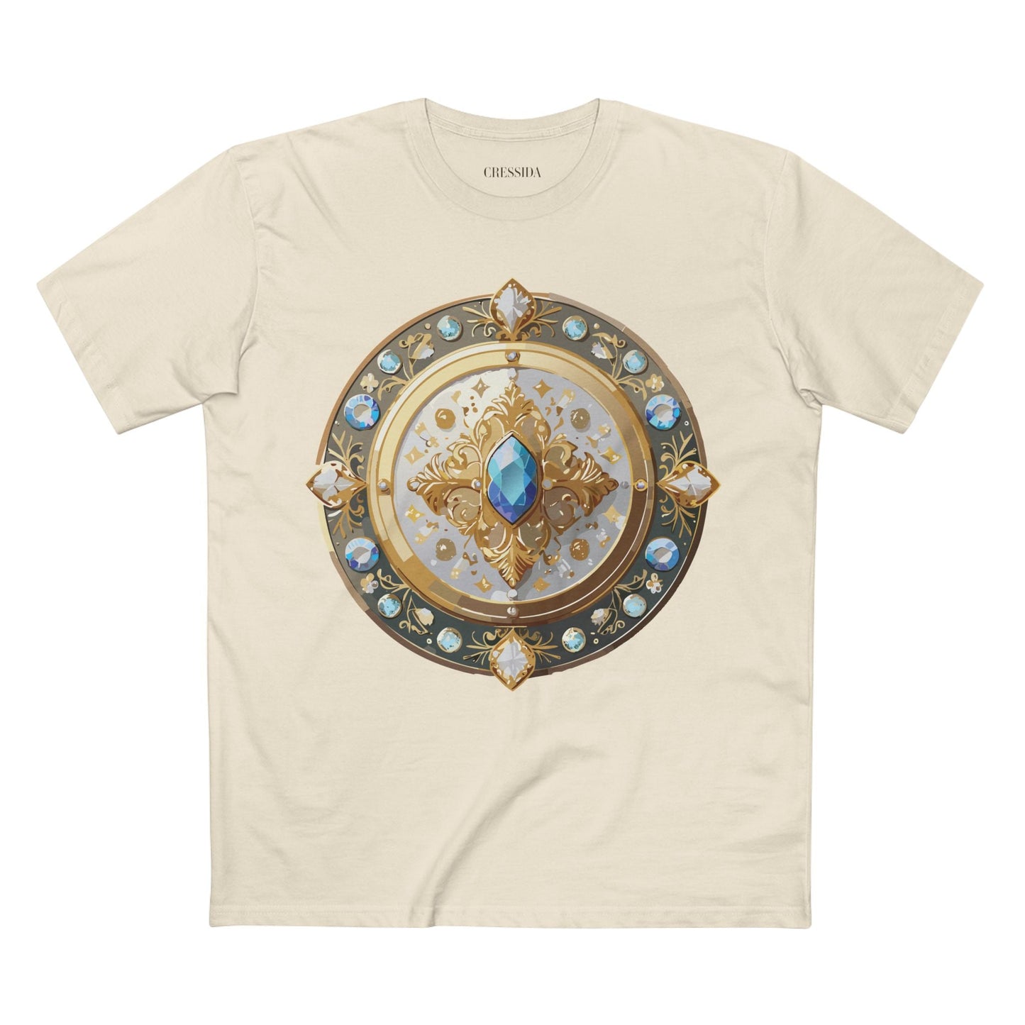 Medallion Graphic T-Shirt Unisex 100 Cotton With Gold Art Design Medal Tee 18