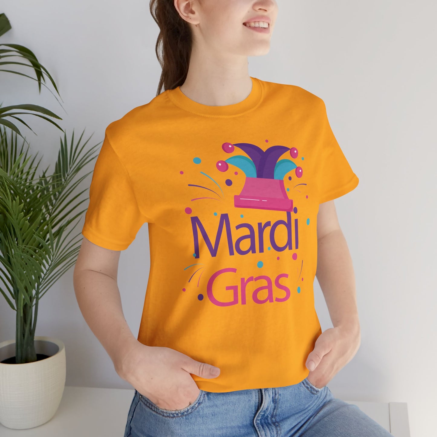 Tee-shirt en coton unisexe pour Mardi Gras