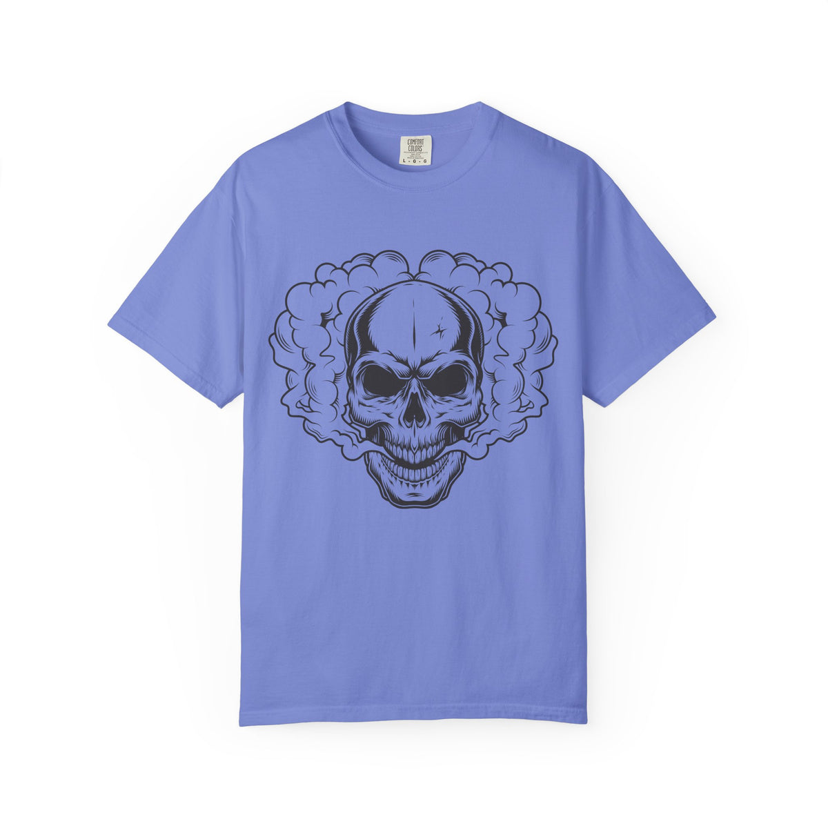 Camiseta unisex de algodón con calavera 