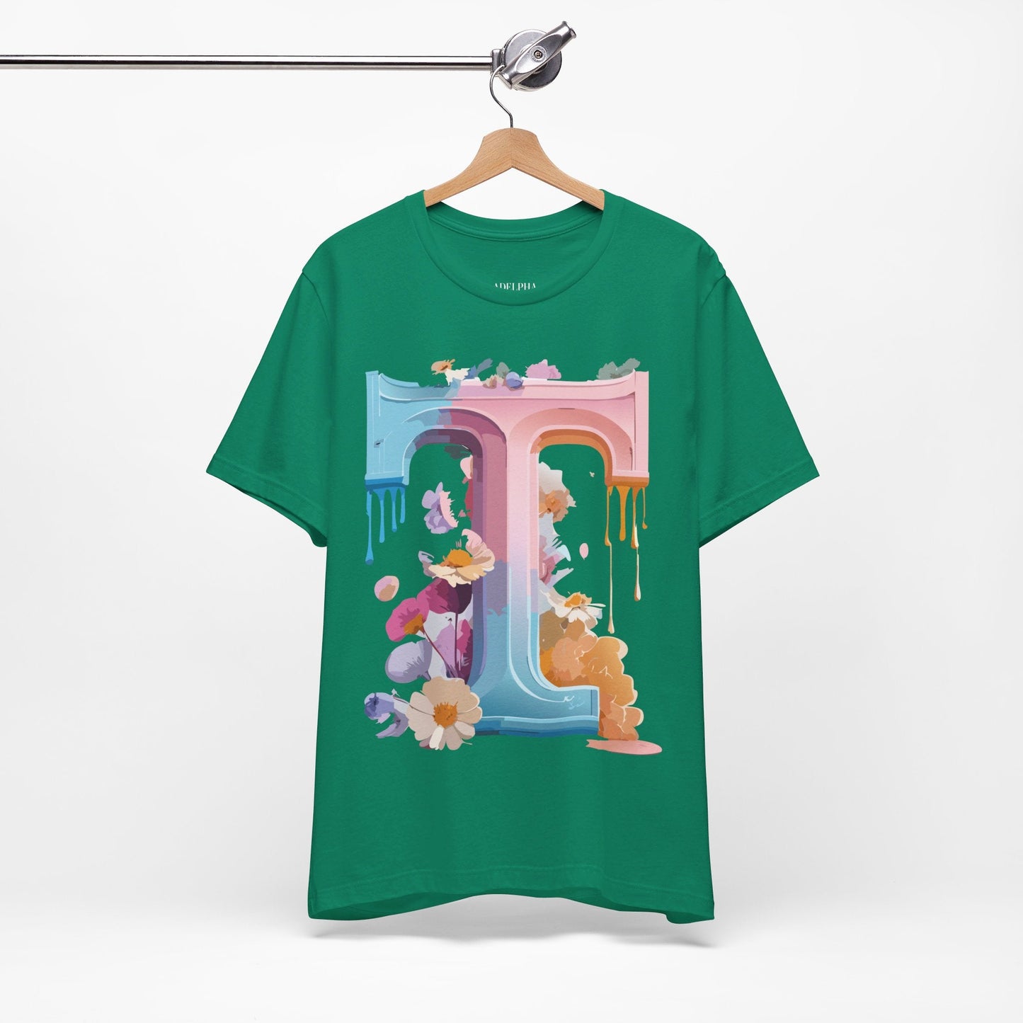 Unisex Graphic Letter T Shirt by Adelpha Vintage Inspired Art Tee Short Sleeve Premium