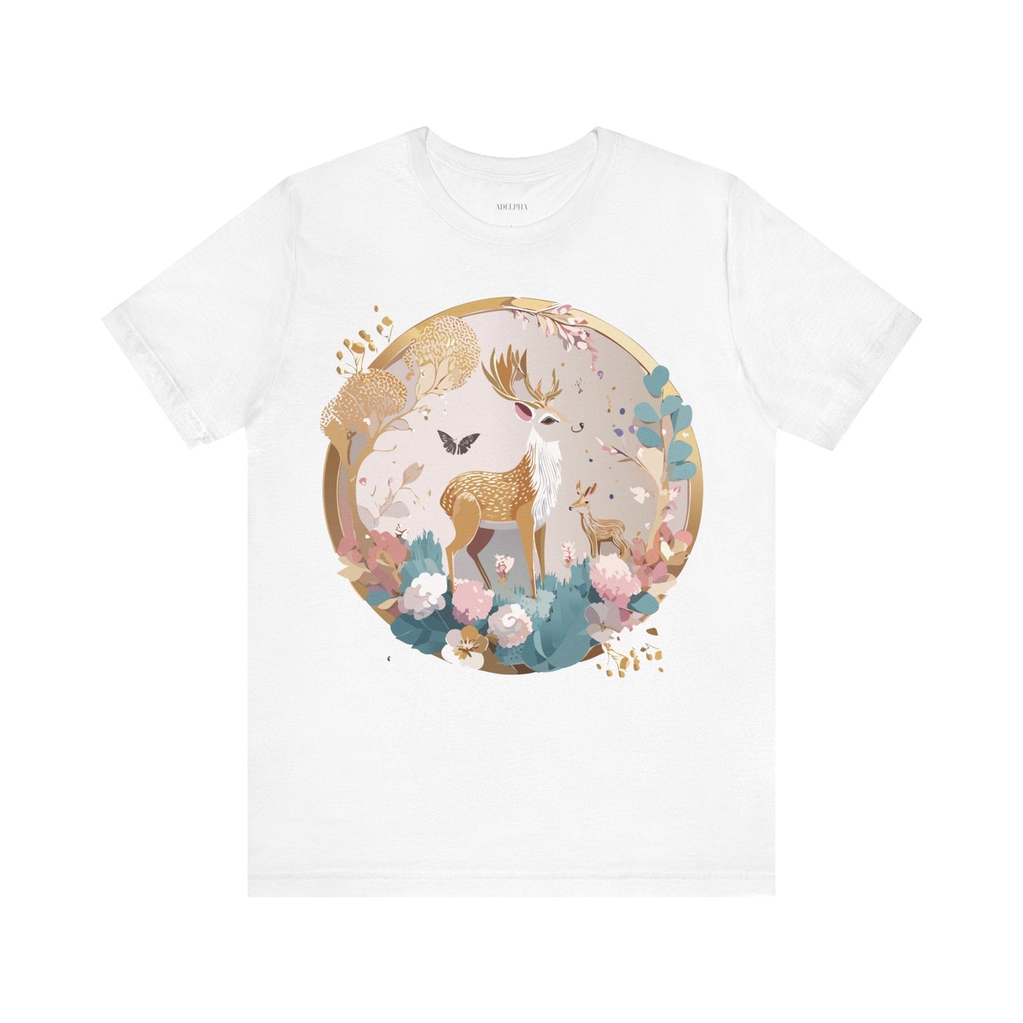 Medallion Graphic Unisex 100 Cotton Vintage Animal Medal Artwork Tee 13