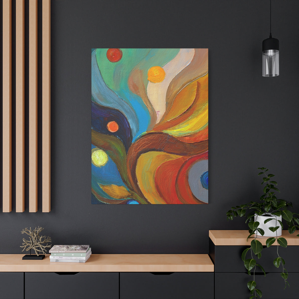 Abstract Oil Painting Print Canvas 20x24,20x30,24x30 24x32,24x36,30x40 32x48,36x48,40x60 Pine-Wood Inner Frame ABS-91