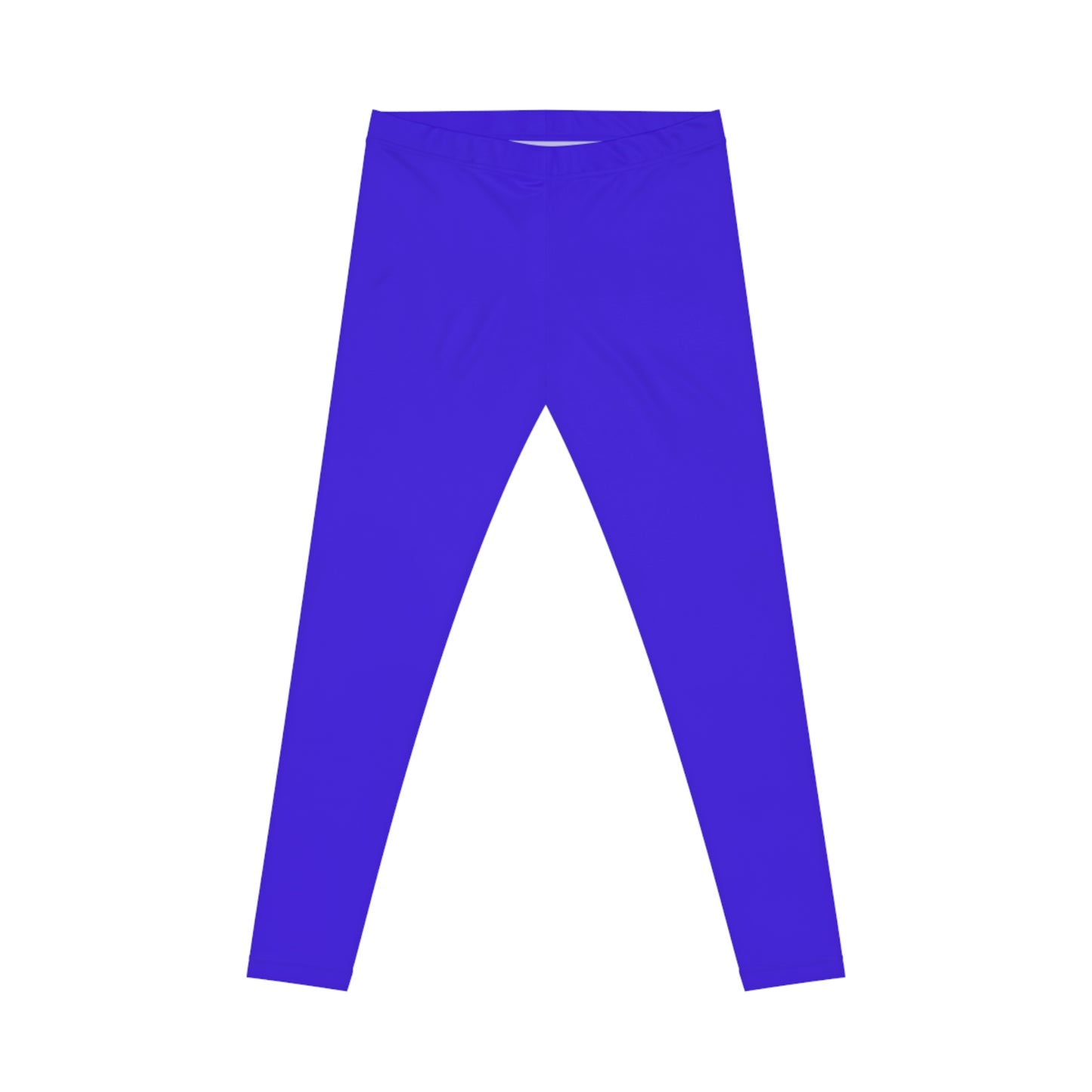 Ultrasonic Blue Color Women's Poly-Span Casual Leggings XS-2XL