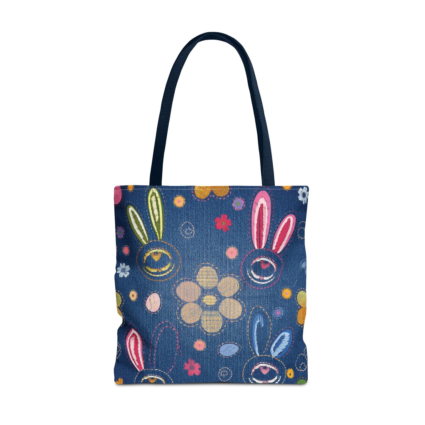 EASTER DENIM PRINT CANVAS BAG HIGH-QUALITY 100% SPUN POLY 3 SIZES BAG-204-9