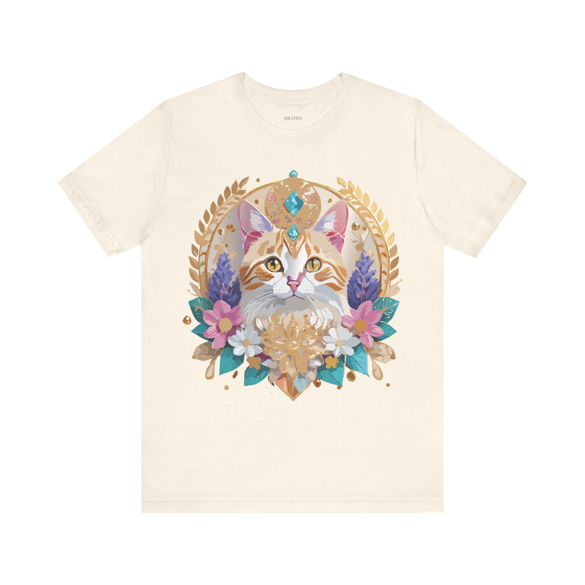 Medallion Graphic Unisex Cotton Bella+Canvas Tee with Art Design d40