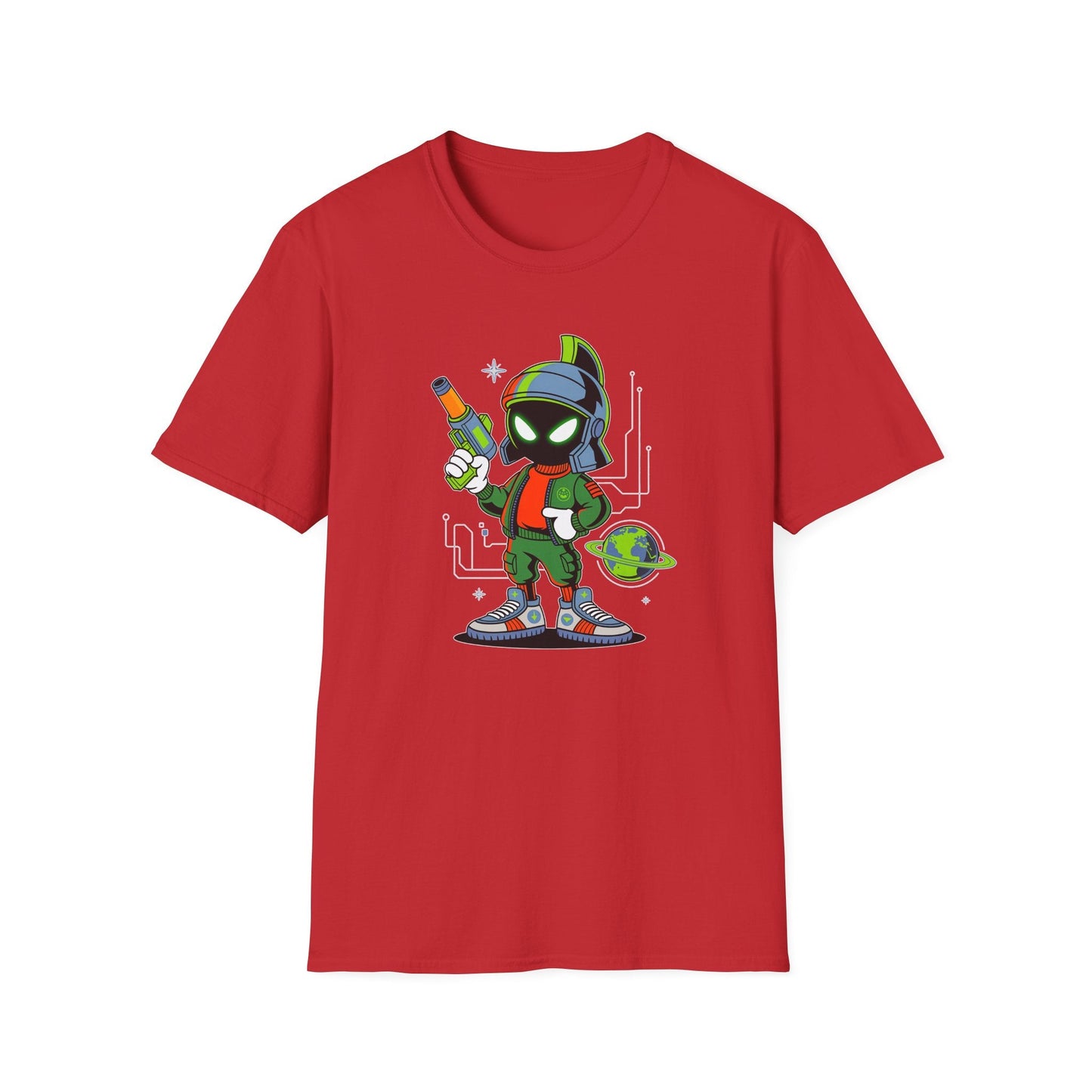 Gildan Softstyle 64000 Unisex Cartoon T Shirt With Animation And Funny Animals Design
