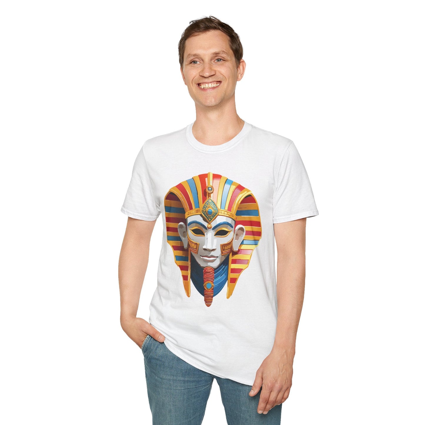 Mask Tee Shirt Unisex Art Design Masquerade Tee Gildan Softstyle 64000 Lightweight Cotton