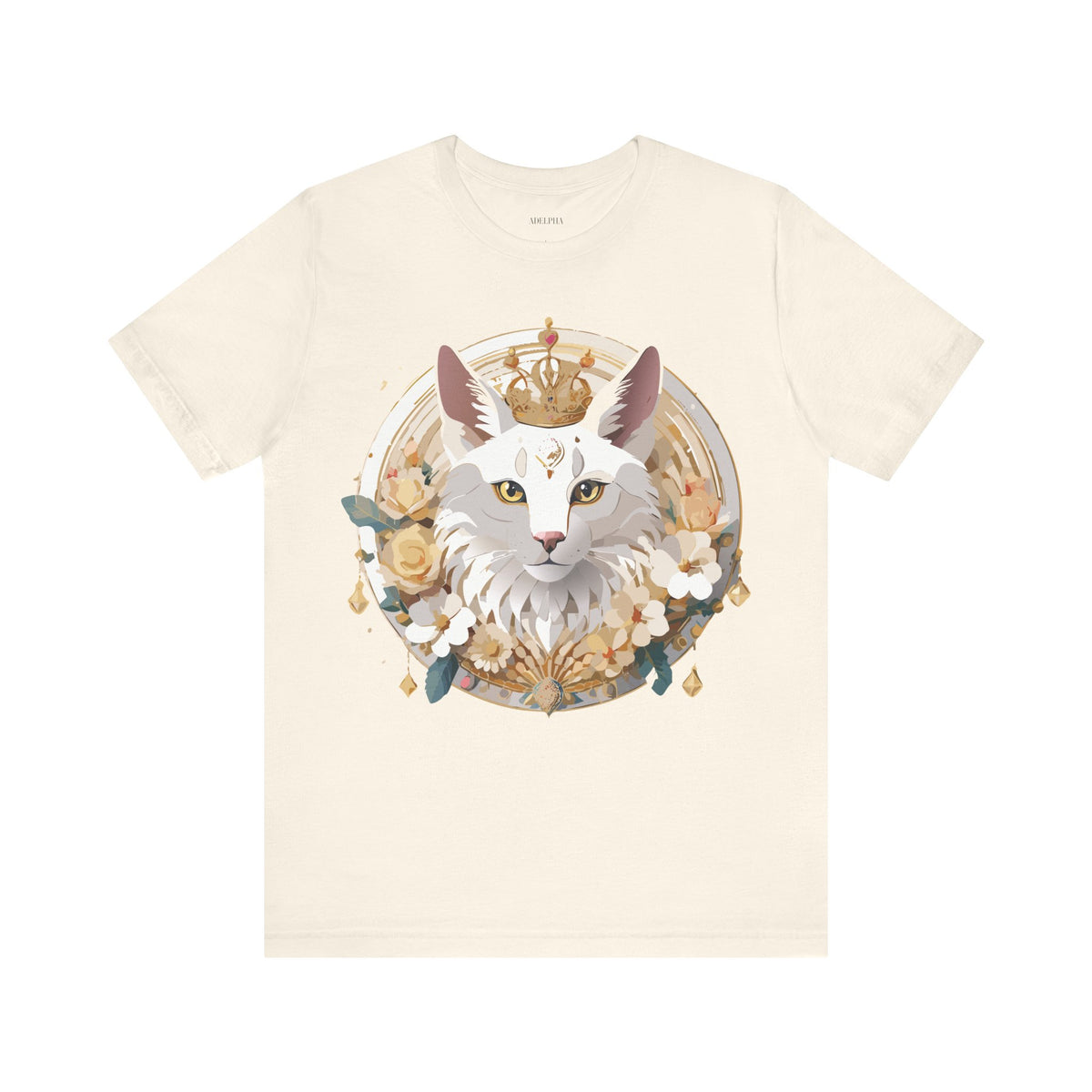 Medallion Graphic Unisex Cotton Bella+Canvas Tee with Art Design d39