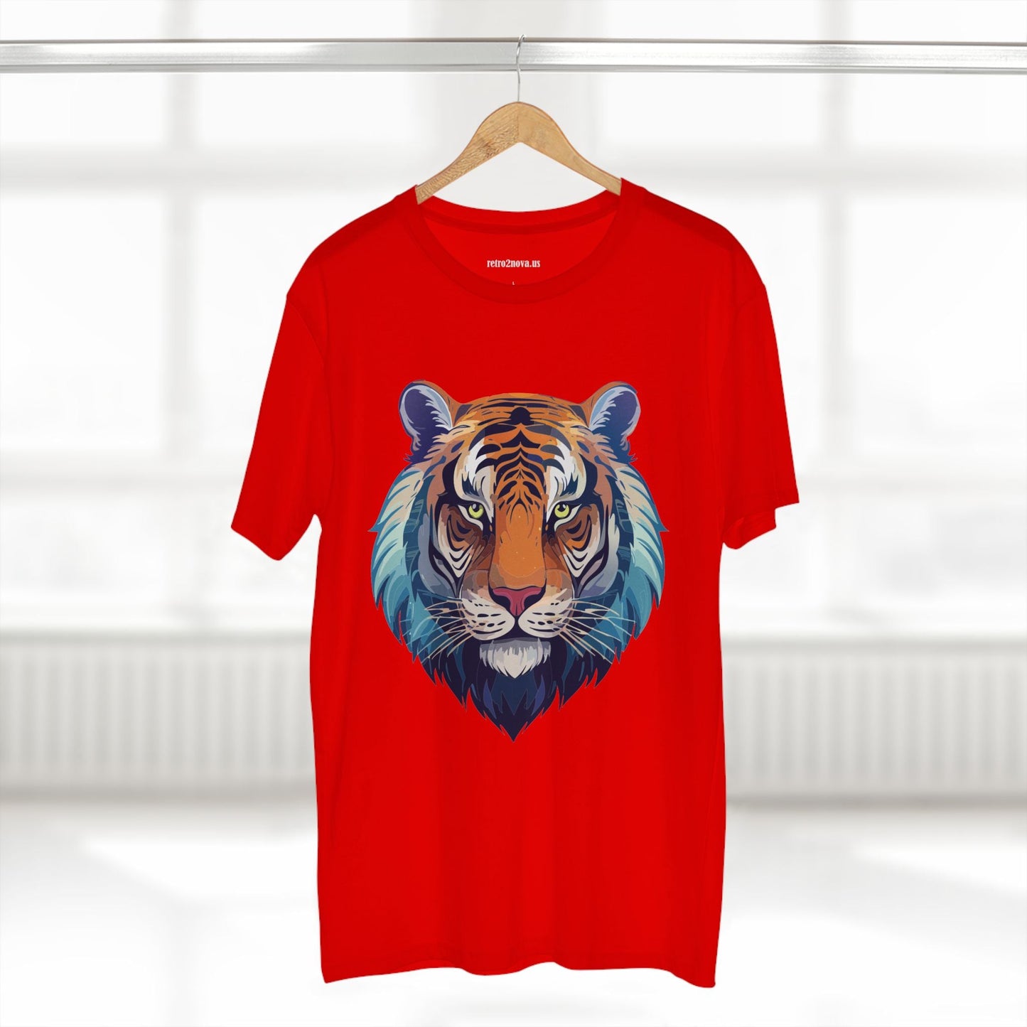 Tiger Shirt Unisex Premium Cotton Staple Tee With Original Art Design From Retro2Nova Exclusive Art Collection