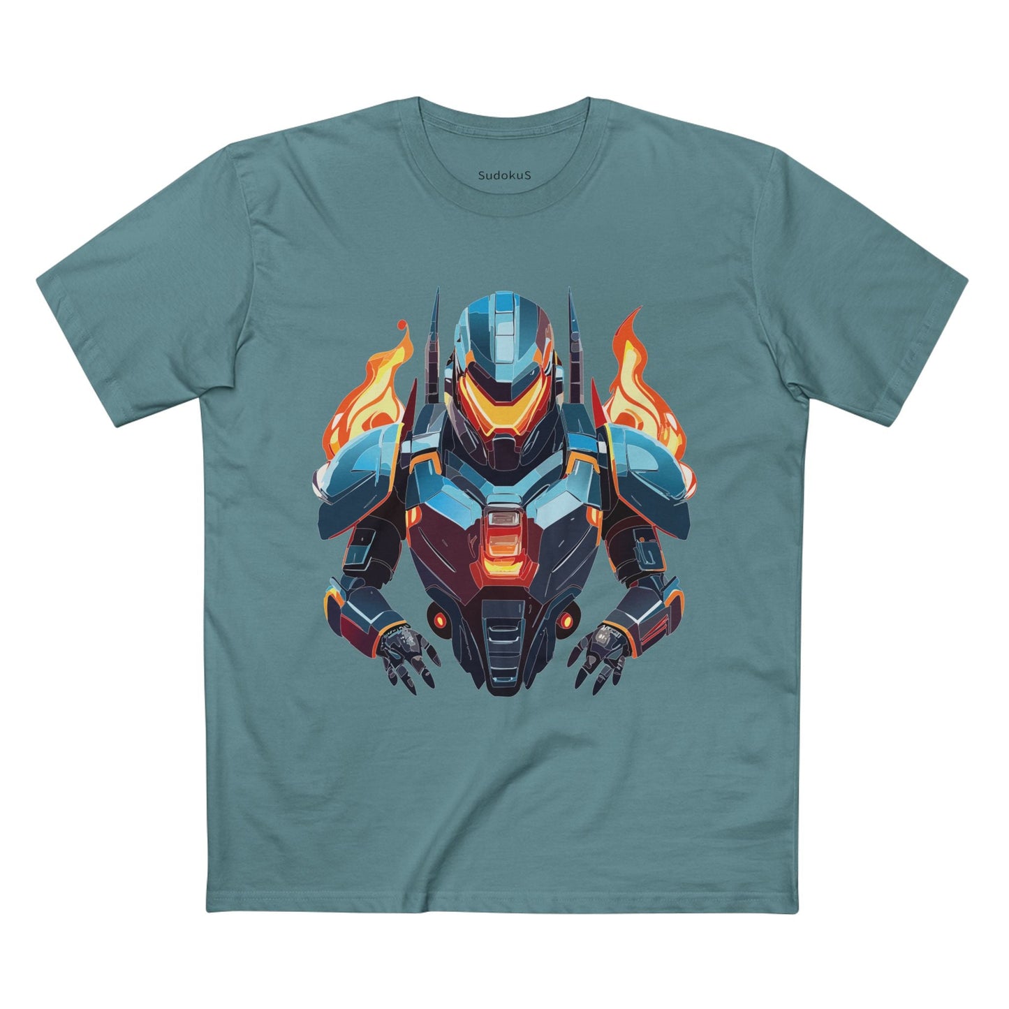 Cyborg Robot Graphic Unisex 100 Cotton Staple Tee 20