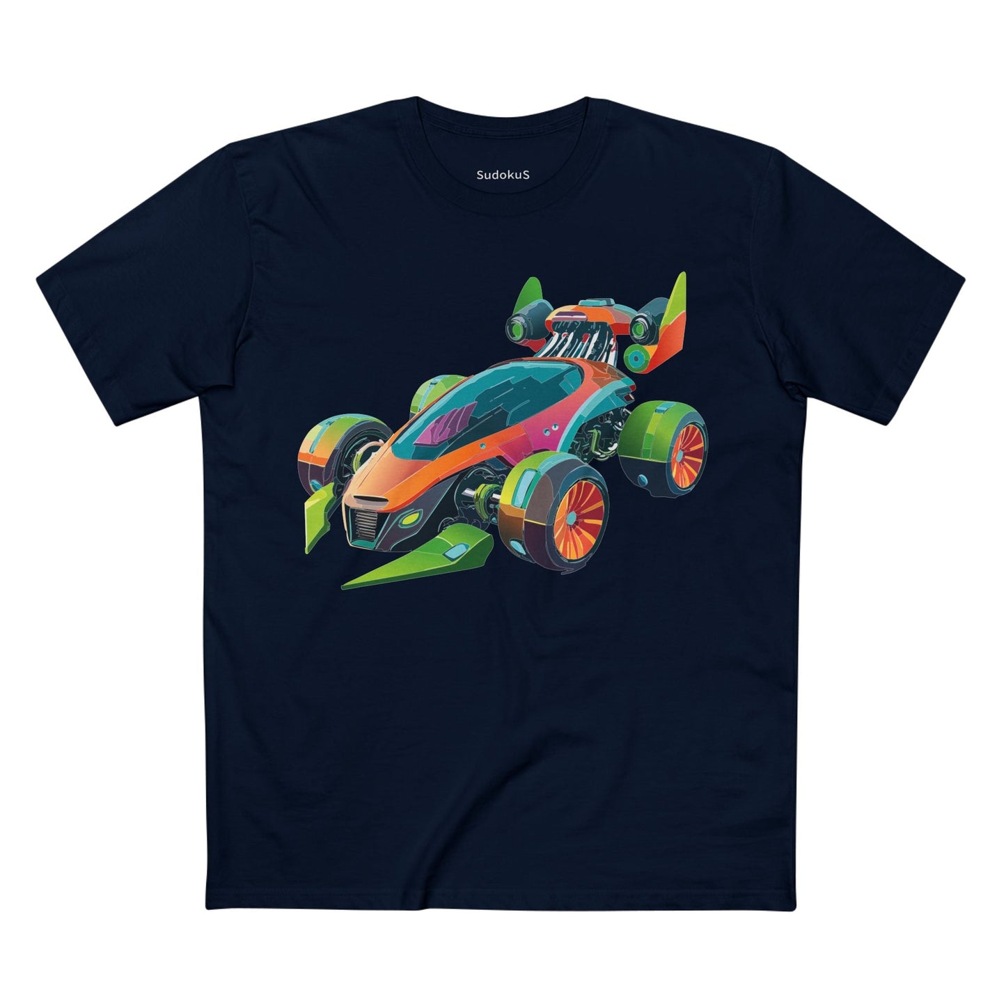Car Graphic Unisex 100 Cotton Staple Tee 21