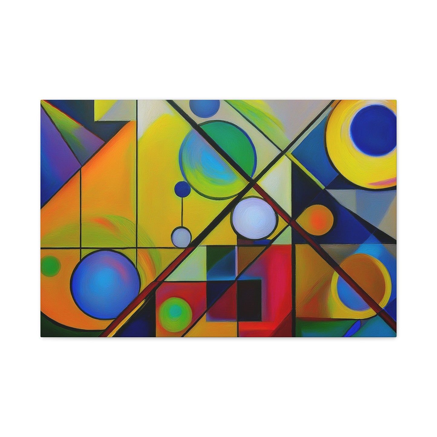 Abstract Oil Painting Print Canvas 24x16, 30x20, 36x24, 48x32, 60x40 Bright Latex Inks, Pine-Wood Inner Frame ABH-6