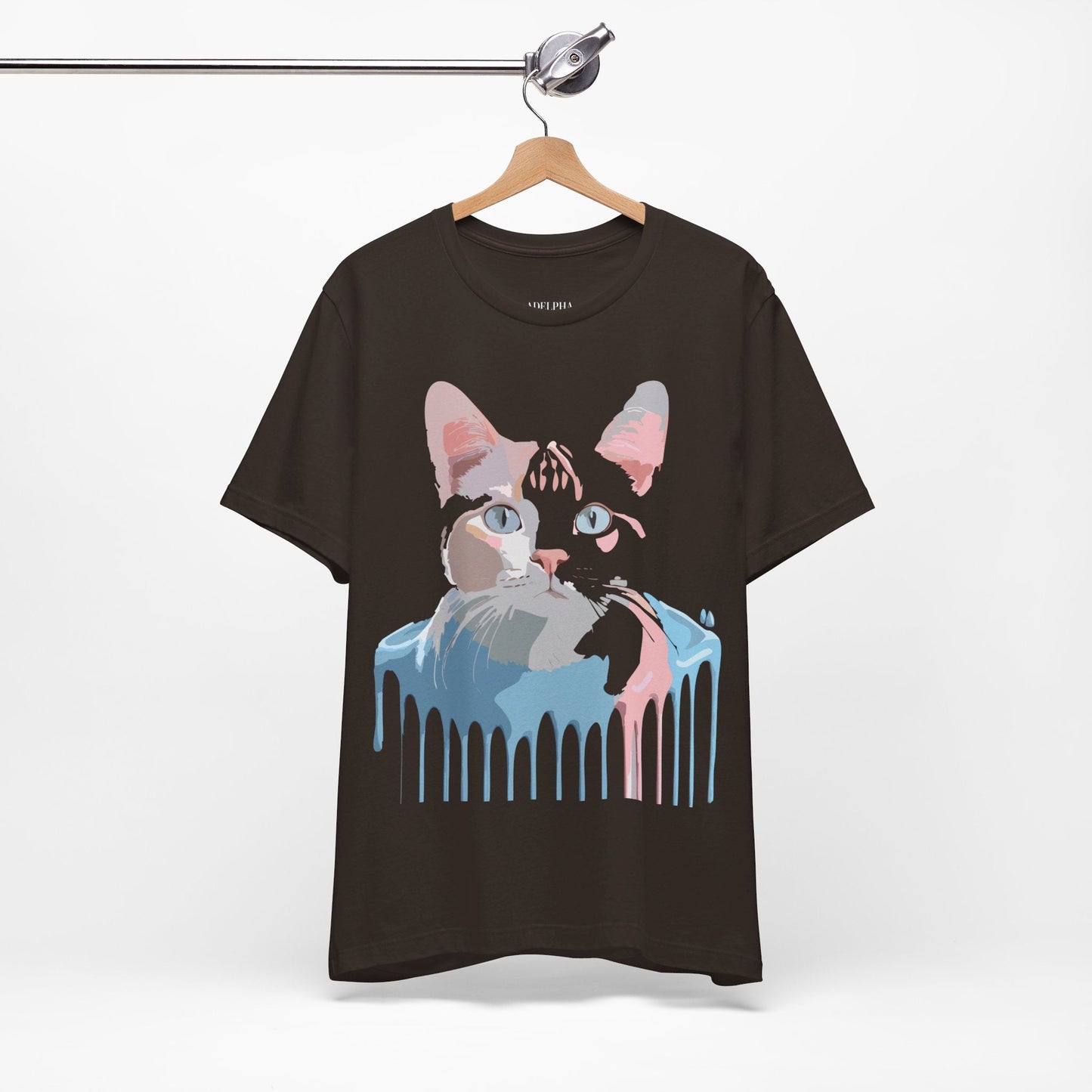 Cat Graphic T Shirt Unisex Short Sleeve Tee Vintage Inspired Artwork Adelpha