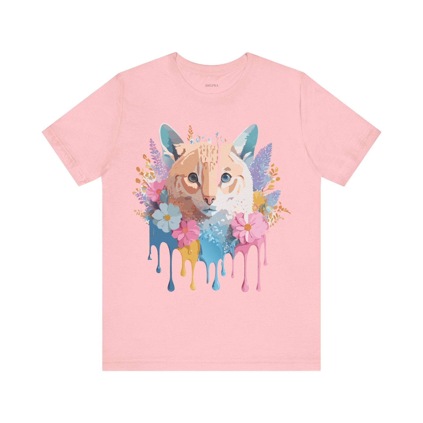 Cat Graphic Tee Unisex Short Sleeve With Adelpha Artwork Vintage Inspired