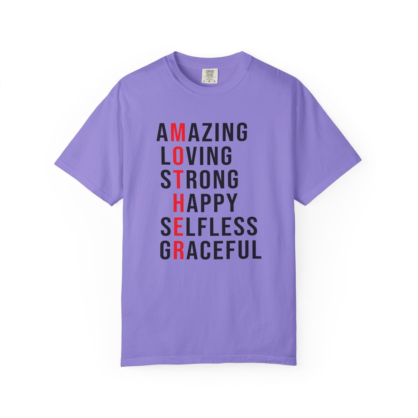 Mom T-shirt Mother's Day Mama Tee Unisex Comfort Colors Garment-Dyed Cotton h14