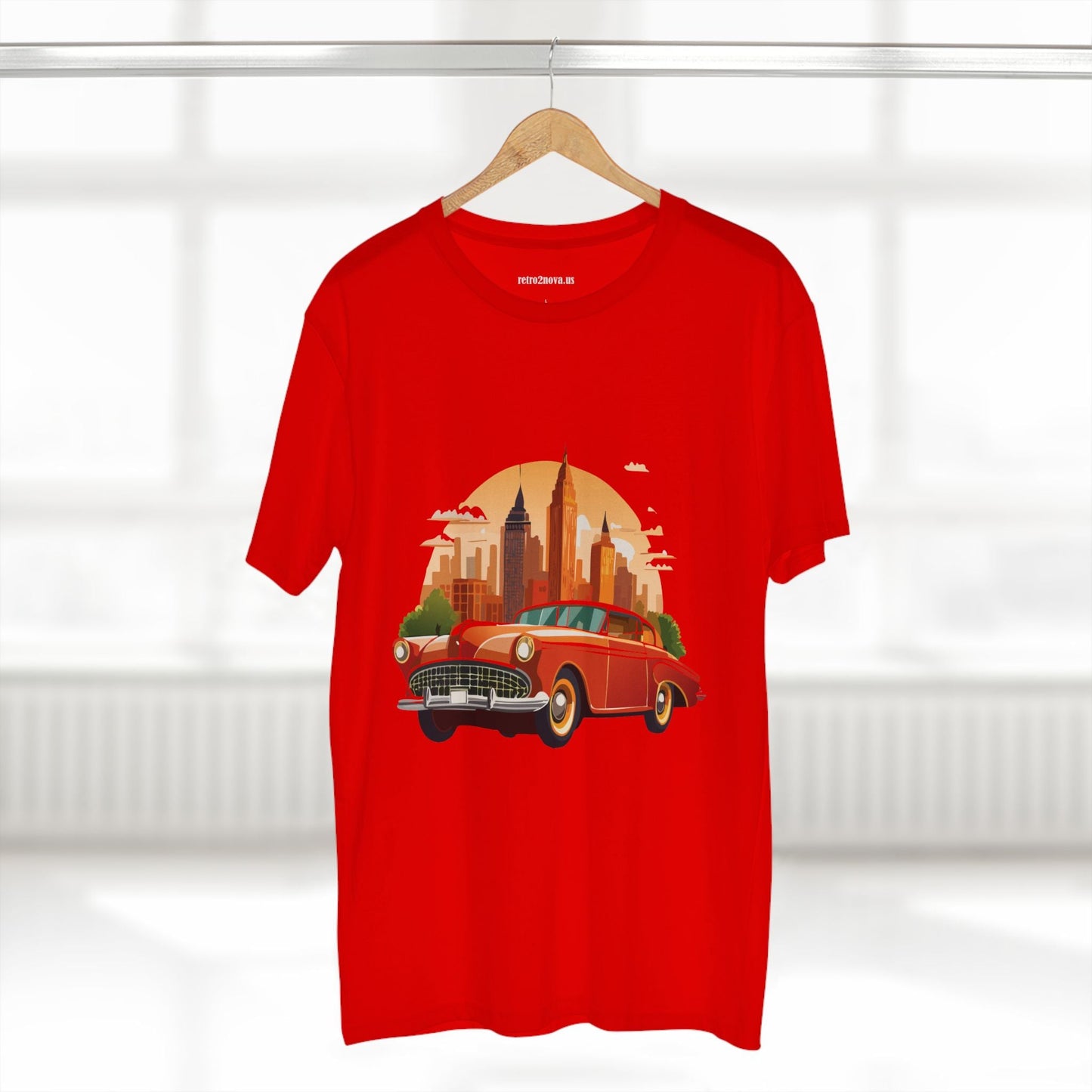 Retro Car Shirts Vintage Car Shirts RC1 Unisex Premium Cotton Tee With Original Art Design