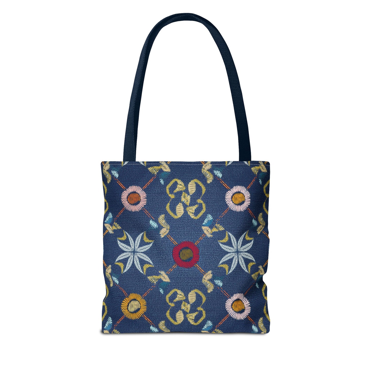 Denim Fabric Imitation Print Unisex Canvas Bag Poly Spun 3 Sizes Tote Bag 178