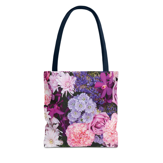 Bolsa de lona con estampados florales 