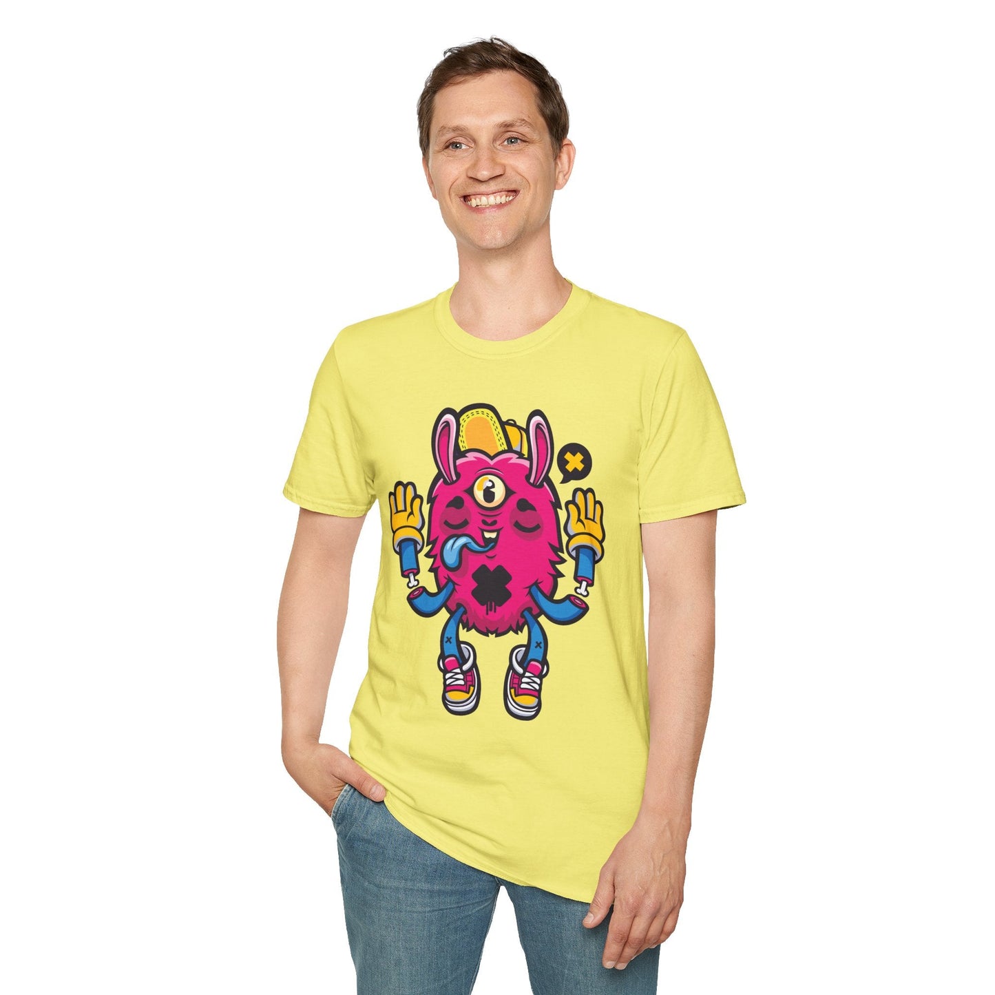 Cartoon T Shirt Animation T Shirt Funny Tee Unisex Softstyle 64000 Gildan Cotton Tee