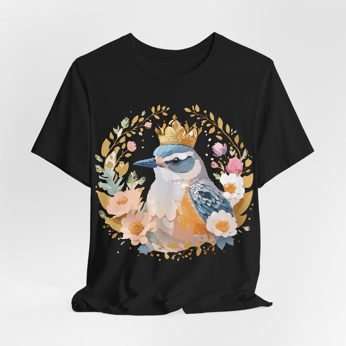 Medallion Graphic Unisex Cotton Bella+Canvas Tee with Floral Art Design m73