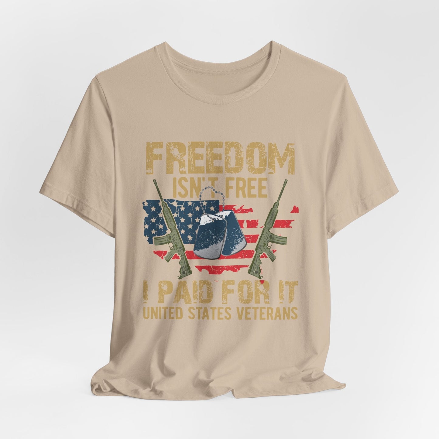 Army Veteran Patriotic Graphic Design Unisex Cotton T-Shirt v19