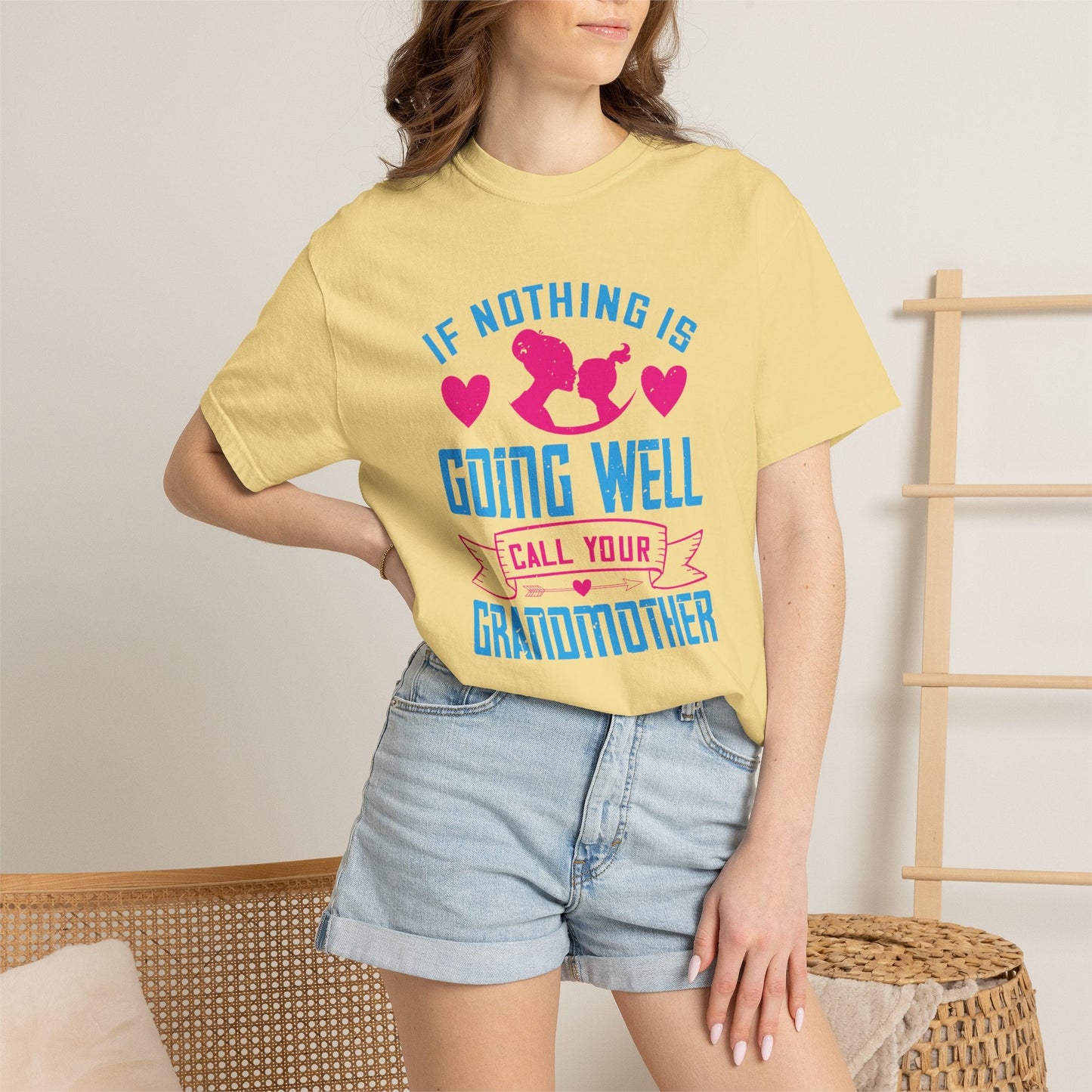 Grandma T-shirt Mother Day Mama Tee Unisex Comfort Colors Garment-Dyed Cotton h76