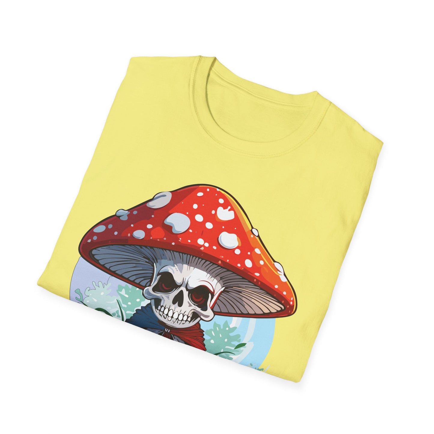 Mashroom Tee Shirt Unisex Gildan Softstyle Short Sleeve Cotton Tee With Funny Mashroom Graphic
