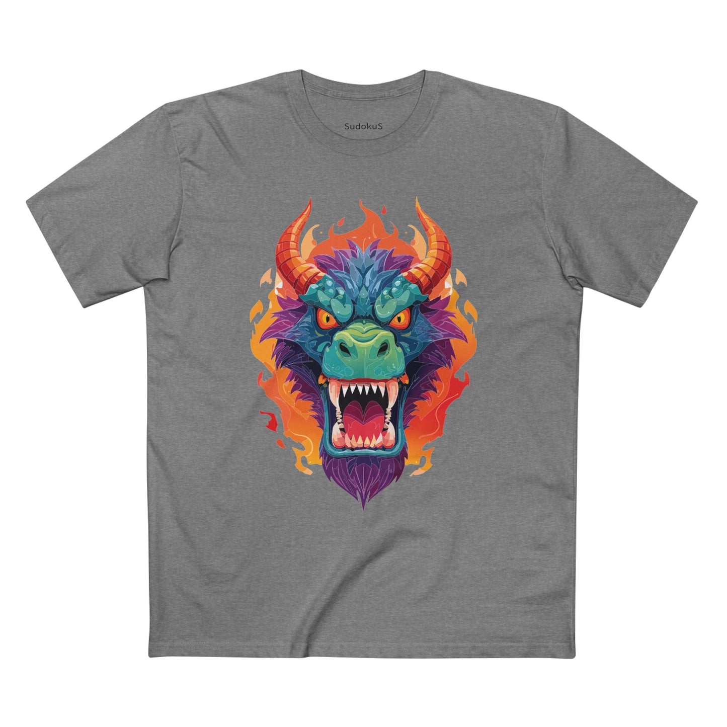 Cartoon Monsters Graphic Unisex 100 Cotton Staple Tee 13