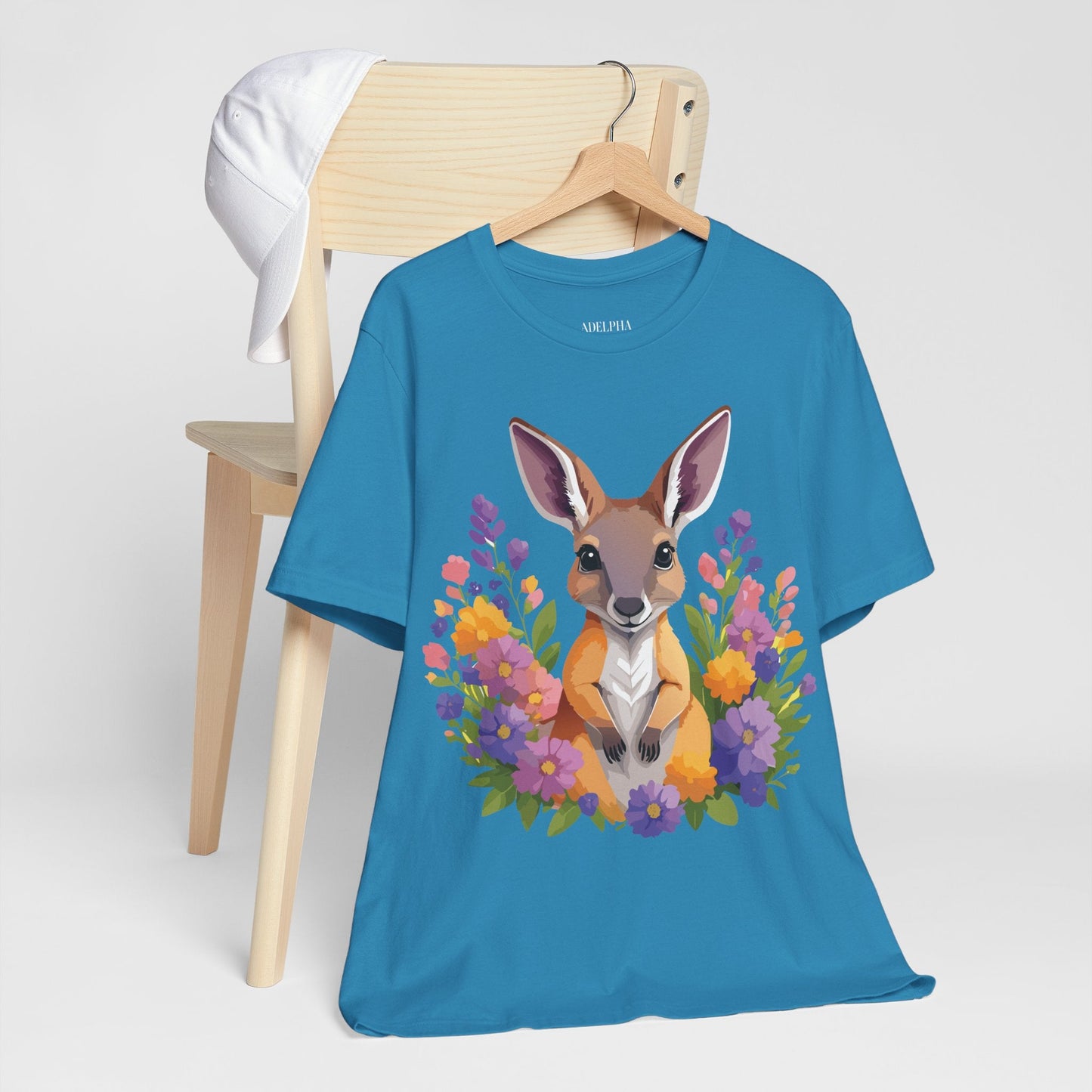 Adelpha Unisex Vintage Inspired Graphic Tee With Original Art Design Short Sleeve