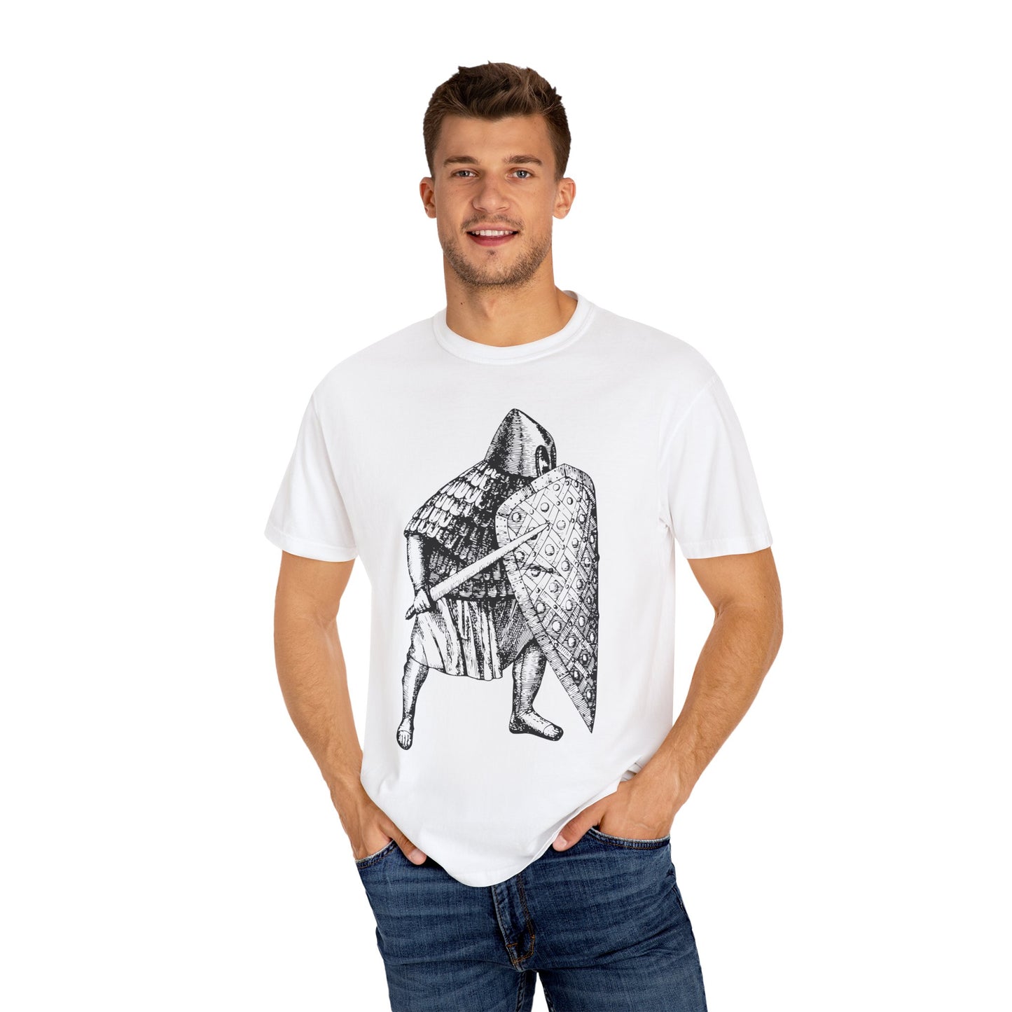 Unisex T-shirt with Knight in Armor