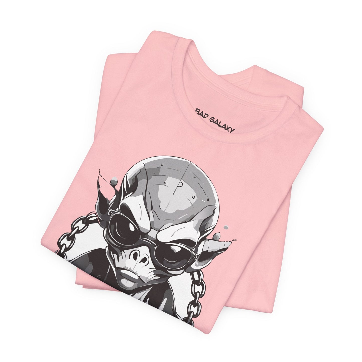 Tee Shirt With Alien From Bad Galaxy Made To Order 100 Percent Cotton Eco Friendly Inks USA