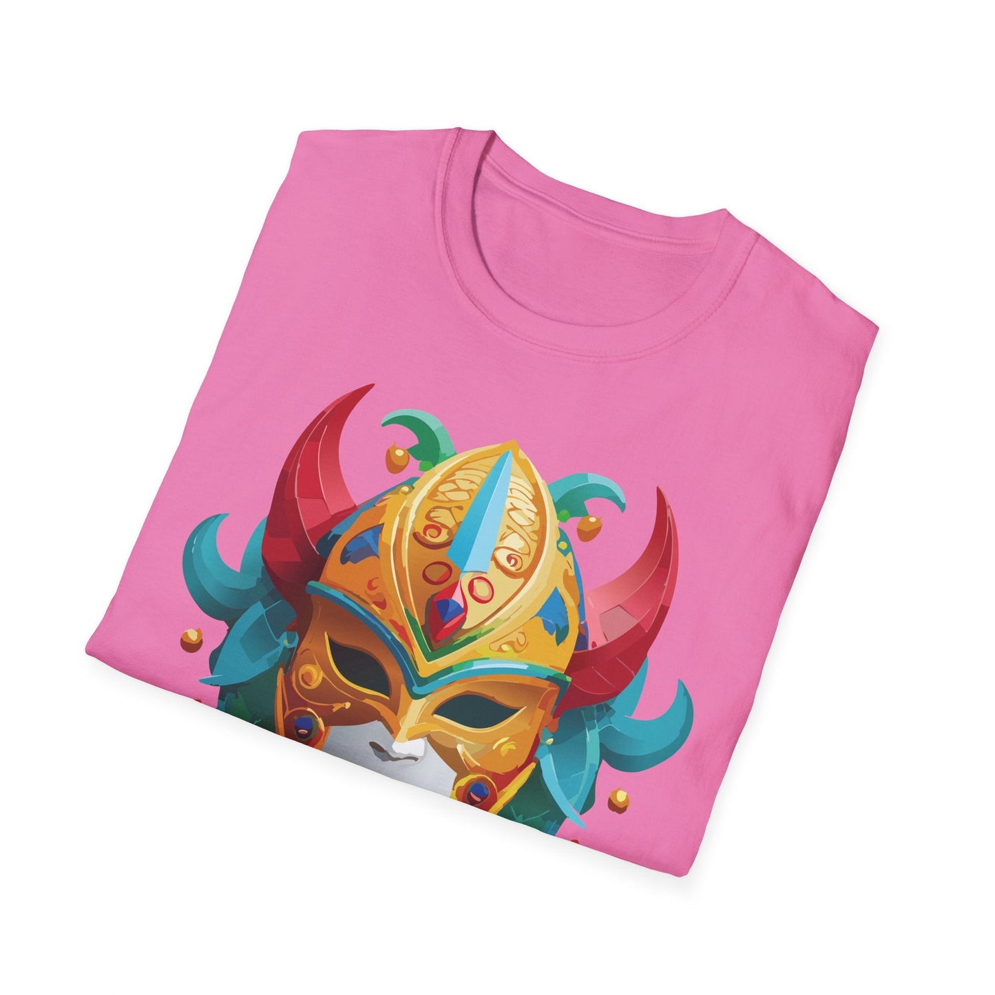 Mask Graphic Unisex Cotton Masquerade Design Artwork Tee 12