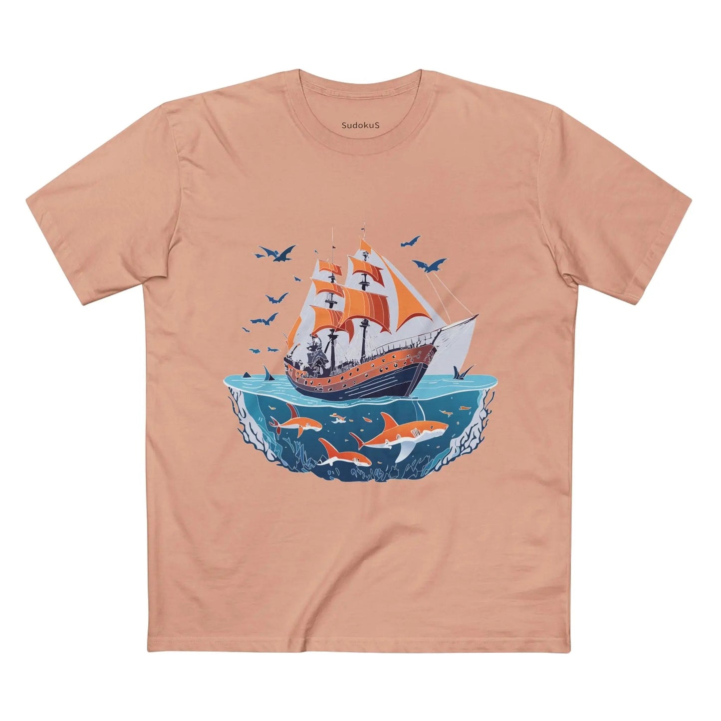 Ocean Coast Graphic Unisex 100 Cotton Staple Tee 24