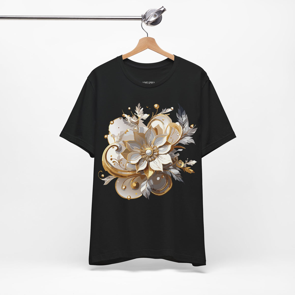 Jewelry Graphic Unisex Cotton Bella+Canvas Tee with Gemstones Art Design m42