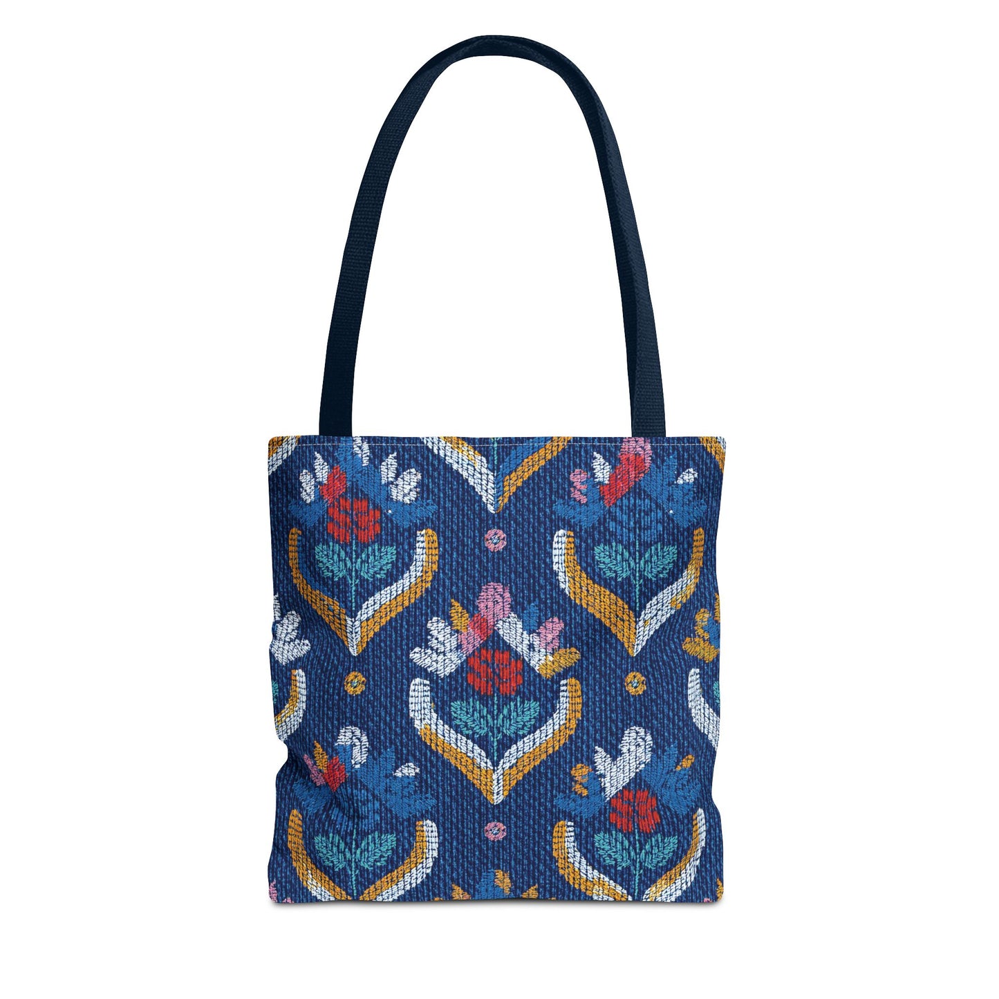 Denim Fabric Imitation Print Unisex Canvas Bag Poly Spun 3 Sizes Tote Bag 150