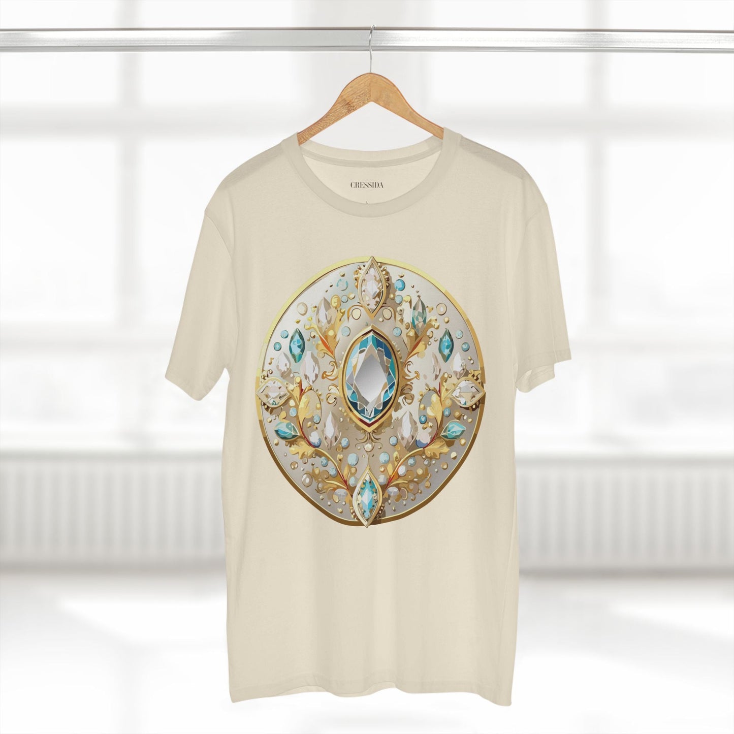 Medallion Graphic T-Shirt Unisex 100 Cotton With Gold Art Design Medal Tee 22