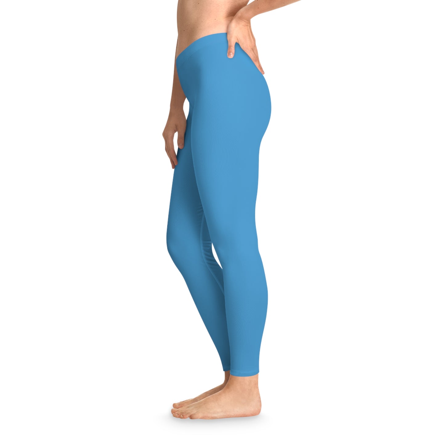 Blue Color Leggings, Blue Leggings 10